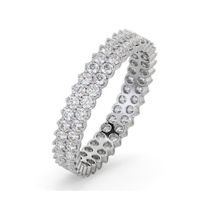 Eternity Ring Jasmine 18K White Gold Diamond 1.00ct H/Si