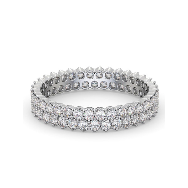 Eternity Ring Jasmine Platinum Diamond 1.00ct G/Vs - Image 3