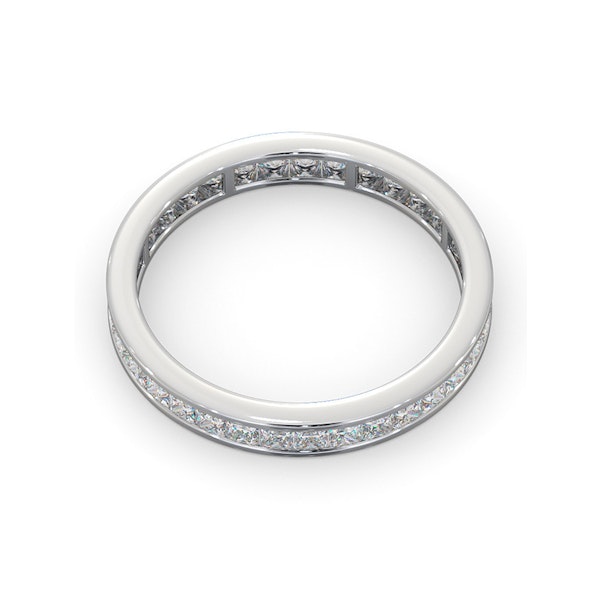 Mens 1ct G/Vs Diamond 18K White Gold Full Band Ring Item - Image 4