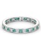 Eternity Ring Lauren Diamonds G/VS and Emerald 1.15CT - 18K White Gold - image 3