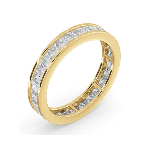 Lauren Lab Princess Diamond Eternity Ring 18K Gold 2.00ct G/Vs - Image 2