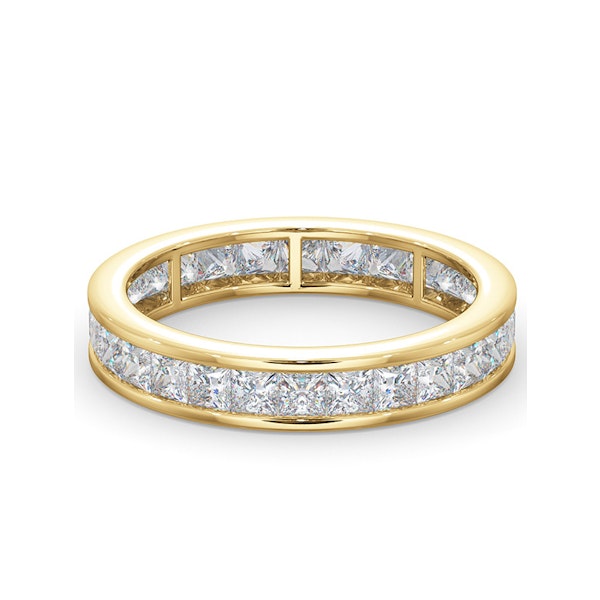 Lauren Lab Princess Diamond Eternity Ring 18K Gold 2.00ct G/Vs - Image 3