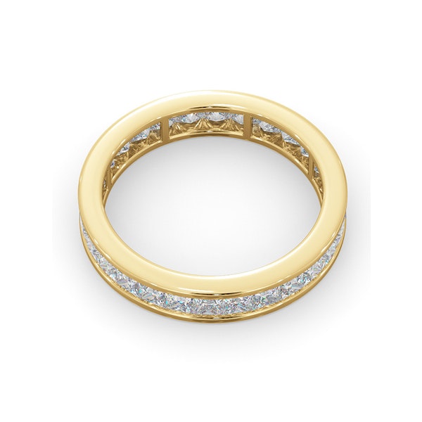 Mens 2ct G/Vs Diamond 18K Gold Full Band Ring - Image 4