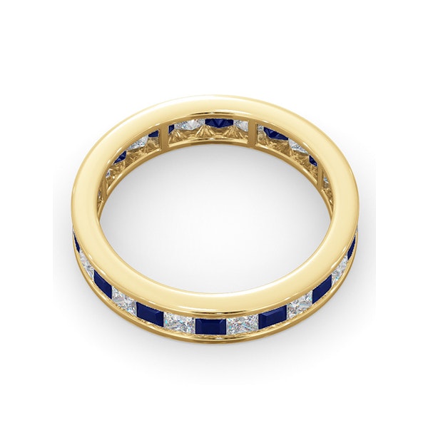 Eternity Ring Lauren Diamonds G/VS and Sapphire 2.30CT in 18K Gold - Image 4