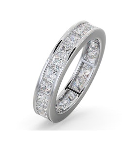 Mens 3ct G/Vs Diamond 18K White Gold Full Band Ring