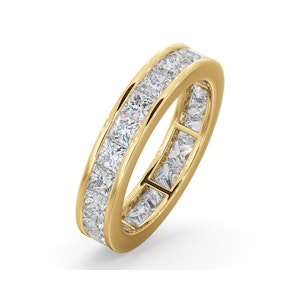 Mens 3ct G/Vs Diamond 18K Gold Full Band Ring