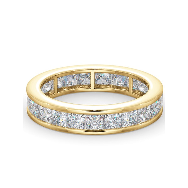 Mens 3ct H/Si Diamond 18K Gold Full Band Ring - Image 3