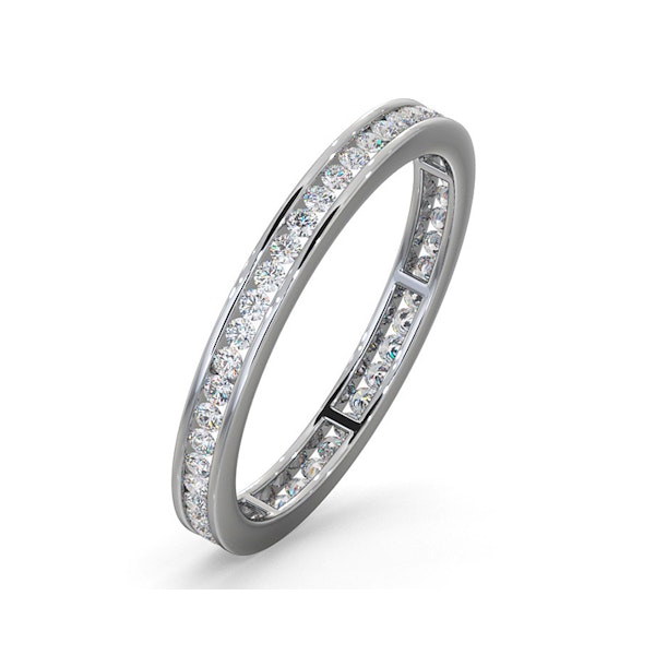 Diamond Eternity Ring Rae Channel Set 0.50ct H/Si in 18K White Gold - Image 1