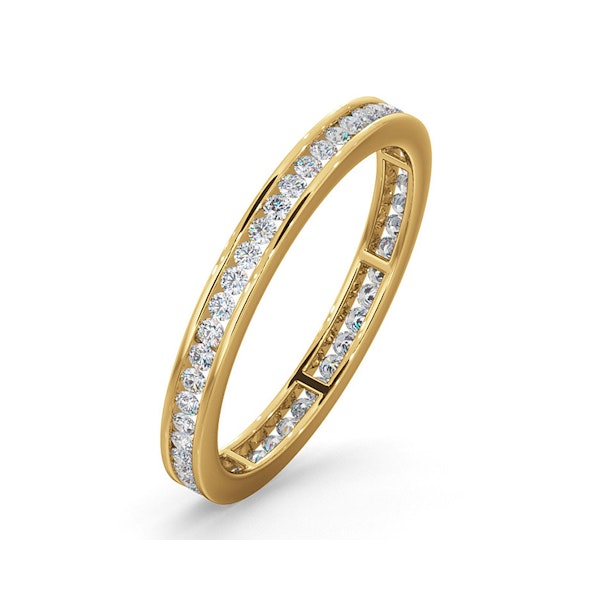 Diamond Eternity Ring Rae Channel Set 0.50ct H/Si in 18K Gold - Image 1