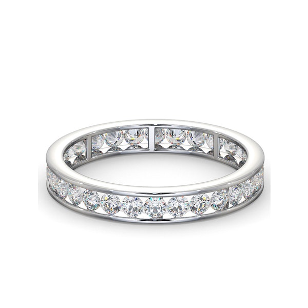 Rae Lab Diamond Eternity Ring Channel Set 1.00ct H/Si in Platinum - Image 3