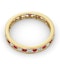 ETERNITY RING RAE DIAMONDS H/SI AND RUBY 1.30CT - 18K GOLD - image 4