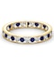 ETERNITY RING RAE DIAMONDS H/Si AND SAPPHIRE 1.40CT - 18K GOLD - image 3