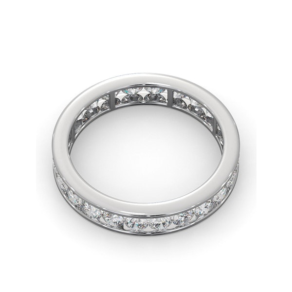 Diamond Eternity Ring Rae Channel Set 1.50ct H/Si in 18K White Gold - Image 4