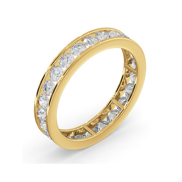 Diamond Eternity Ring Rae Channel Set 1.50ct H/Si in 18K Gold - Image 2
