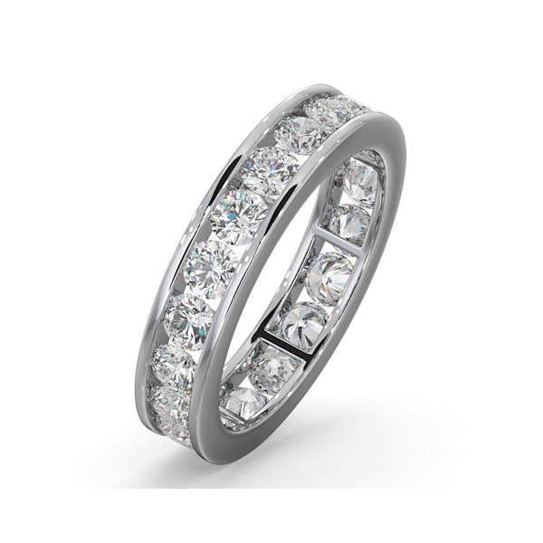 Diamond Eternity Ring Rae Channel Set 2.00ct H/Si in 18K White Gold - Size N only - Image 1