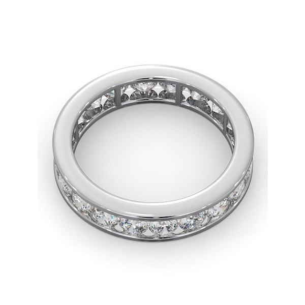 Diamond Eternity Ring Rae Channel Set 2.00ct H/Si in Platinum - Image 4