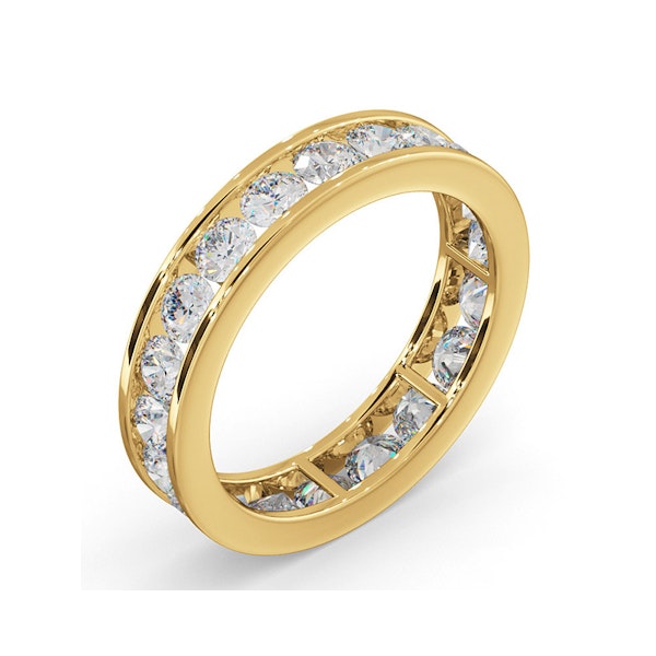 Rae Lab Diamond Eternity Ring Channel Set 2.00ct H/Si in 18K Gold - Image 2