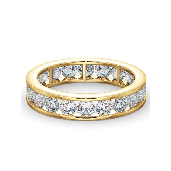 Mens 2ct H/Si Diamond 18K Gold Full Band Ring - Image 3