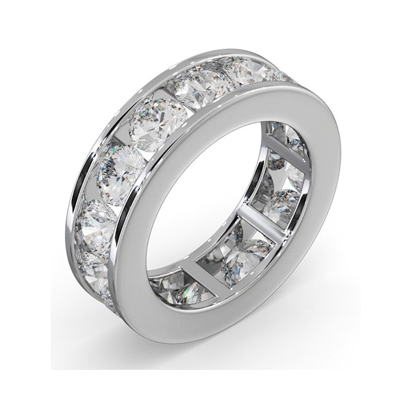 Diamond Eternity Ring Rae Channel Set 5.00ct H/Si in 18K White Gold - Image 2