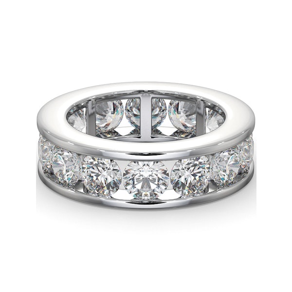 Diamond Eternity Ring Rae Channel Set 5.00ct H/Si in 18K White Gold - Image 3