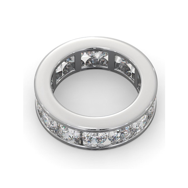 Diamond Eternity Ring Rae Channel Set 5.00ct H/Si in Platinum - Image 4