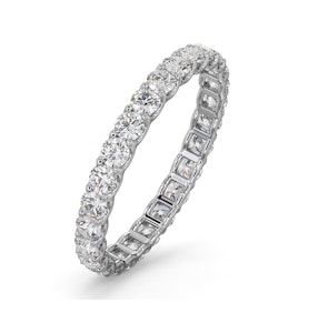 Chloe Lab Diamond Eternity Ring 18K White Gold Claw Set 1.00ct G/Vs