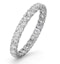 Chloe Lab Diamond Eternity Ring Platinum Claw Set 1.00ct H/Si - image 1
