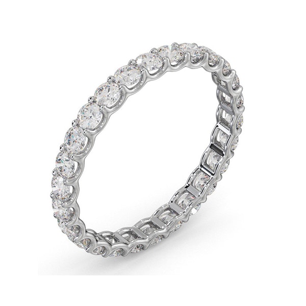 Chloe Lab Diamond Eternity Ring Platinum Claw Set 1.00ct H/Si - Image 2
