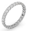 Chloe Lab Diamond Eternity Ring 18K White Gold Claw Set 1.00ct G/Vs - image 2