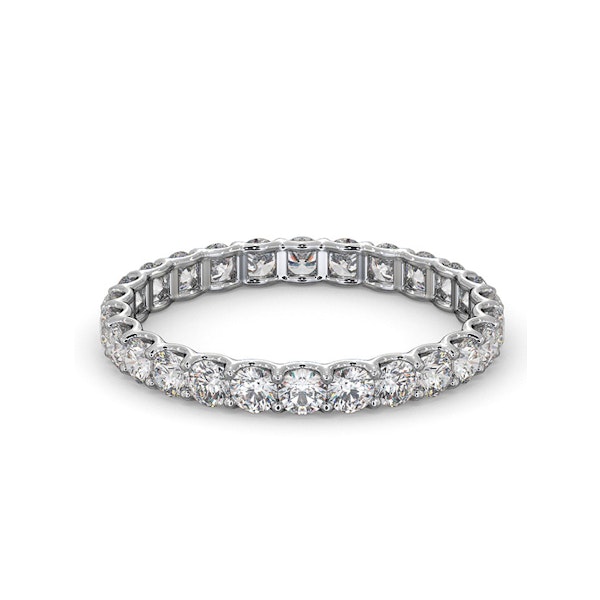 Chloe Lab Diamond Eternity Ring 18K White Gold Claw Set 1.00ct G/Vs - Image 3