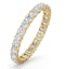 Chloe Lab Diamond Eternity Ring 18K Gold Claw Set 1.00ct H/Si - image 1