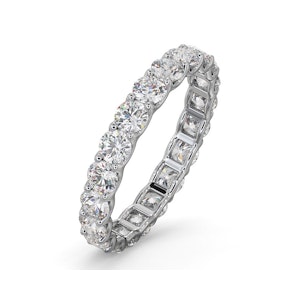 Eternity Ring Chloe Platinum Diamond 2.00ct H/Si