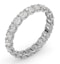 Chloe Lab Diamond Eternity Ring 18K White Gold Claw Set 2.00ct G/Vs - image 2