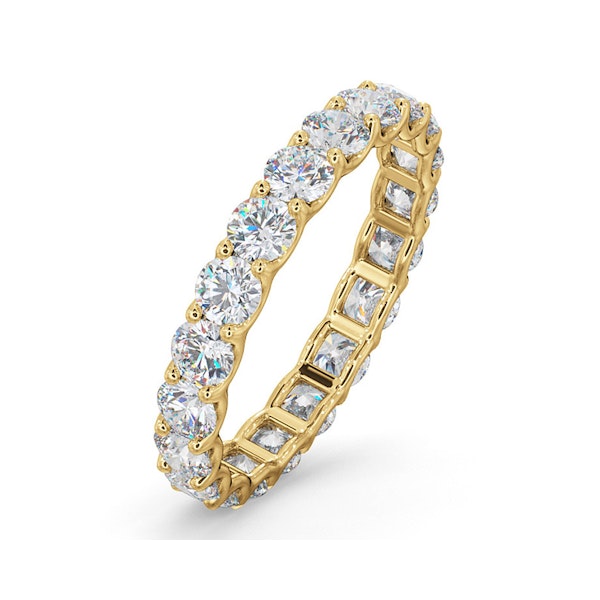 Chloe Lab Diamond Eternity Ring 18K Gold Claw Set 2.00ct H/Si - Image 1