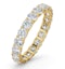 Chloe Lab Diamond Eternity Ring 18K Gold Claw Set 2.00ct H/Si - image 1