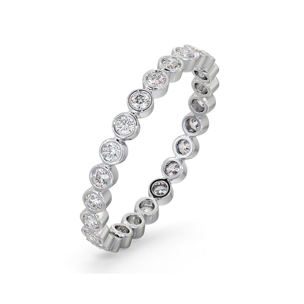 Eternity Ring Emily 18K White Gold Diamond 0.50ct H/Si - Image 1