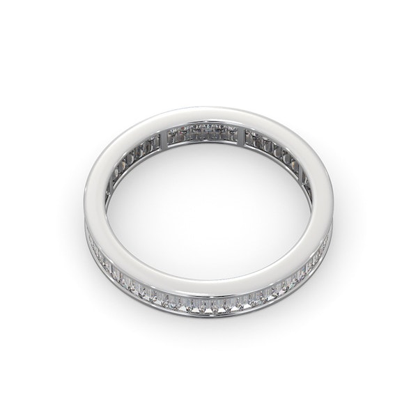 Mens 1ct G/Vs Diamond Platinum Full Band Ring - Image 4