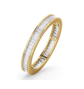 Mens 1ct H/Si Diamond 18K Gold Full Band Ring