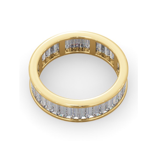 Mens 3ct G/Vs Diamond 18K Gold Full Band Ring - Image 4