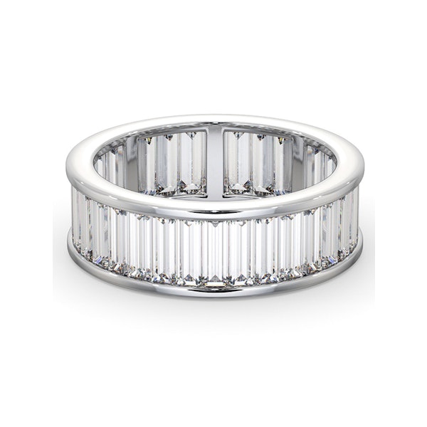 Mens 5ct H/Si Diamond Platinum Full Band Ring - Image 3