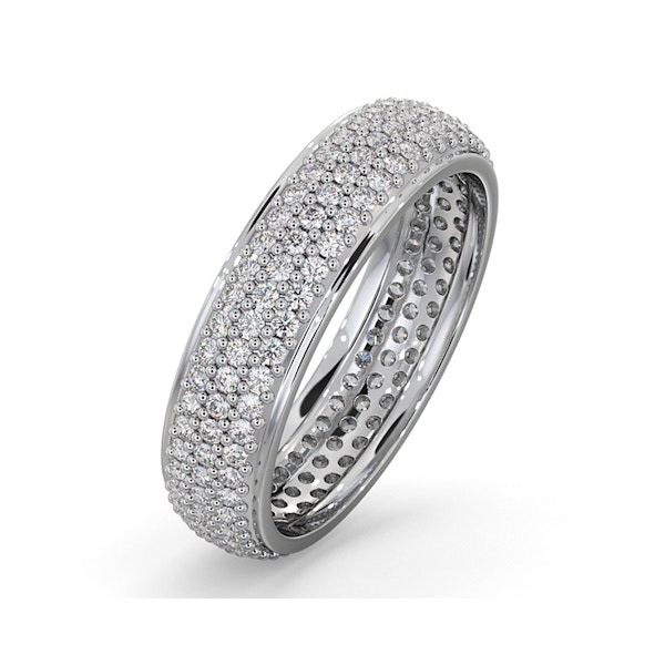 Eternity Ring Sara 18K White Gold Diamond 1.00ct H/Si - Image 1