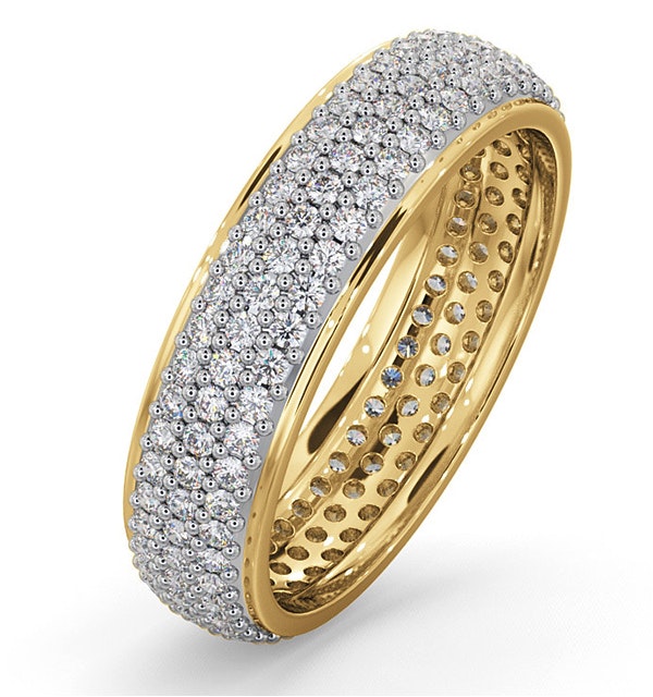 Eternity Ring Sara 18K Gold Diamond 1.00ct G/Vs - image 1