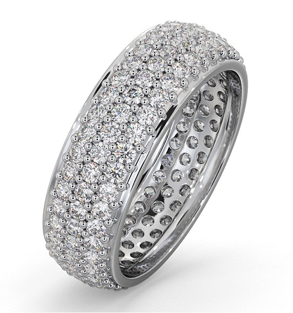 Eternity Ring Sara 18K White Gold Diamond 2.00ct H/Si - image 1