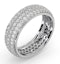 Eternity Ring Sara Platinum Diamond 2.00ct H/Si - image 2