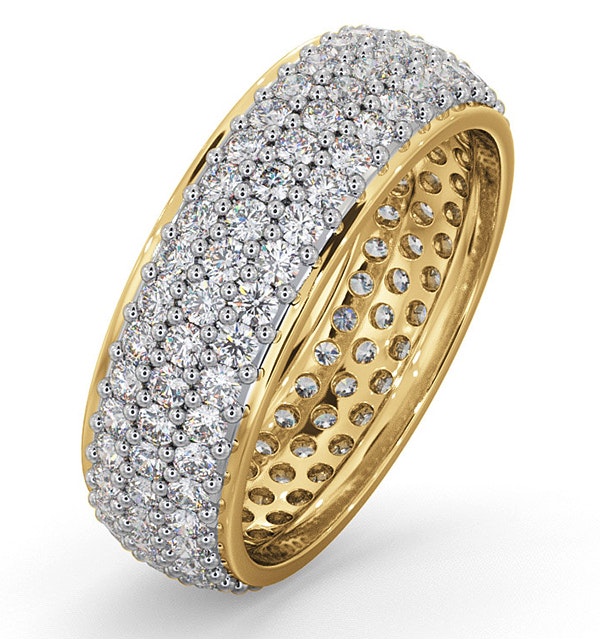 Eternity Ring Sara 18K Gold Diamond 2.00ct G/Vs - image 1
