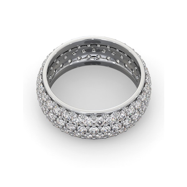 Mens 3ct G/Vs Diamond Platinum Full Band Ring - Image 4