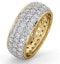 Eternity Ring Sara 18K Gold Diamond 3.00ct G/Vs - image 1