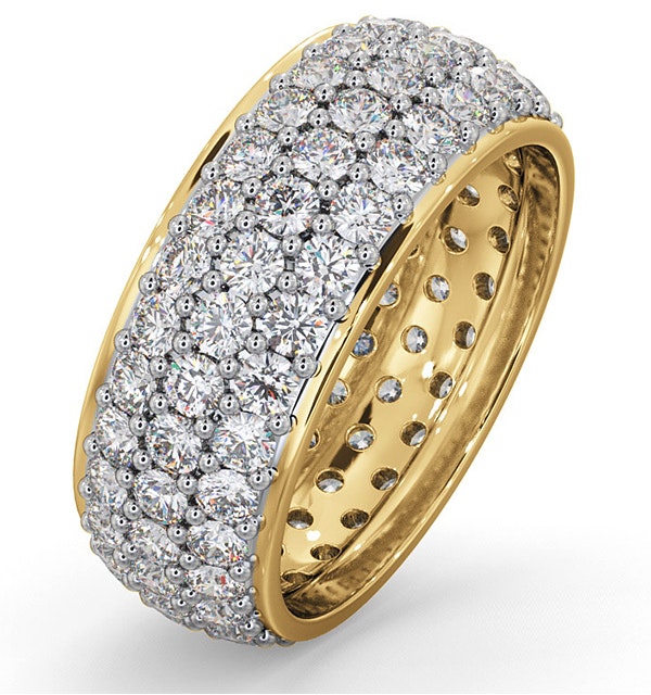 Eternity Ring Sara 18K Gold Diamond 3.00ct H/Si - image 1