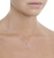 9K White Gold Diamond Initial 'B' Necklace 0.05ct - image 4