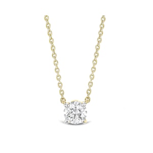 Wanderlust Floating Lab Diamond Solitaire Necklace 0.25ct H/SI in 18K Gold Vermeil